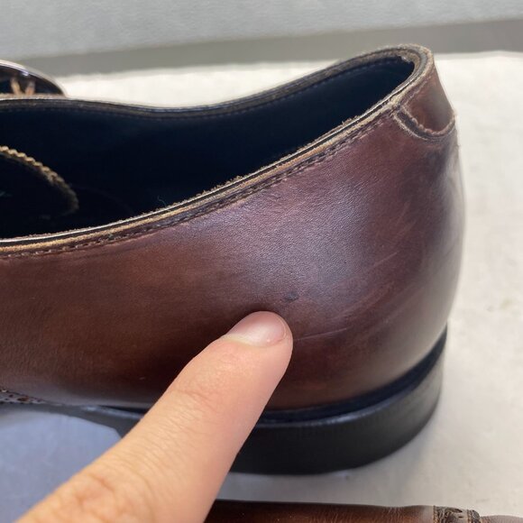 Franceschetti Pebble Leather Double Monk Strap Captoe Size 42 X  EU main image 4